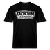 Berlin Shirt mit weissem Comicstyle-Print "TACHCHEN IHR FLITZPIEPEN"- RELAXED FIT Unisex Bio T-Shirt mit Berliner Schnauze - Schwarz