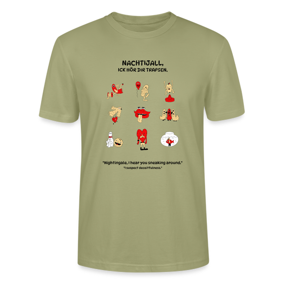 NACHTIJALL-Unisex T-Shirt BIO - Nebelgrün