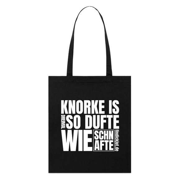 KNORKE? - Bio-Stoffbeutel - Schwarz