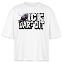 ICK DARF DIT|TAUBE-Frauen Boxy Bio-T-Shirt - Weiß