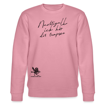 NACHTIGALL ICK HÖR DIR TRAPSEN-Unisex Bio-Sweatshirt - Lila Traum