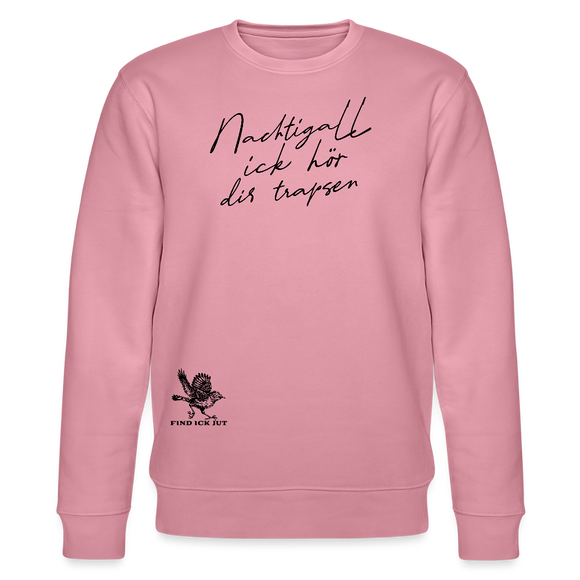 NACHTIGALL ICK HÖR DIR TRAPSEN-Unisex Bio-Sweatshirt - Lila Traum