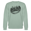 BERLINER SCHNAUZE- Unisex Bio-Sweatshirt - Helles Graugrün