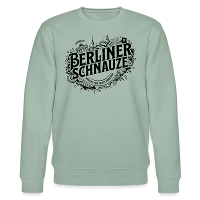 BERLINER SCHNAUZE- Unisex Bio-Sweatshirt - Helles Graugrün
