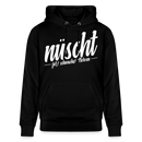 NÜSCHT FÜR SCHWACHE NERVEN-Unisex Bio-Hoodie mit Berliner Schnauze - Schwarz