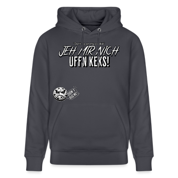 JEH MIR NICH UFFN KEKS-Unisex Bio-Hoodie II - Indigoblau