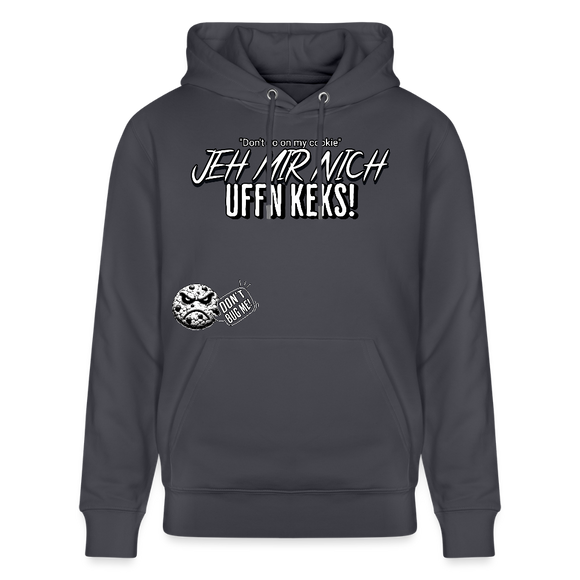 JEH MIR NICH UFFN KEKS-Unisex Bio-Hoodie II - Indigoblau