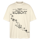 Weihnachten in Berlin 25-JIBT NÜSCHT-Oversized Unisex Bio T-Shirt - Weißgrau