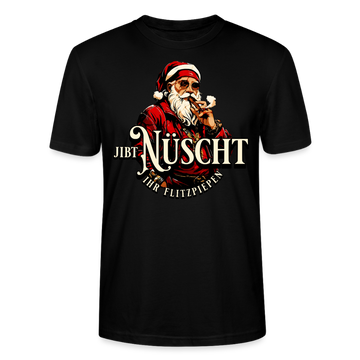Weihnachten in Berlin-JIBT NÜSCHT IHR FLITZPIEPEN- Unisex T-Shirt BIO - Schwarz