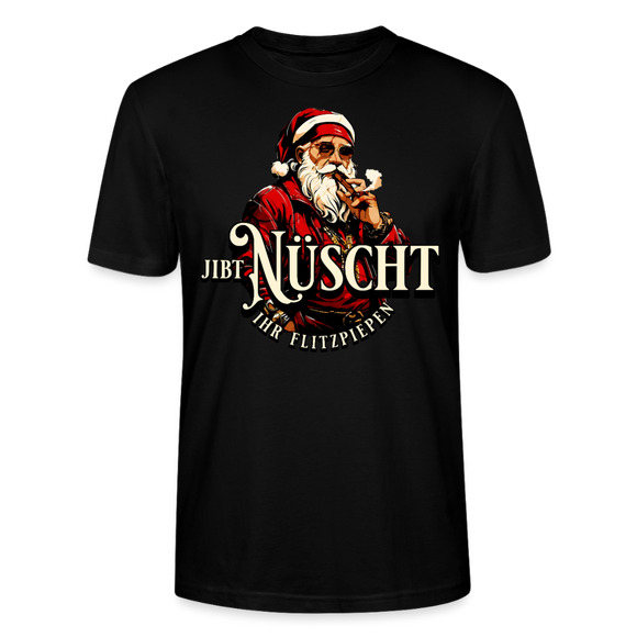 Weihnachten in Berlin-JIBT NÜSCHT IHR FLITZPIEPEN- Unisex T-Shirt BIO - Schwarz