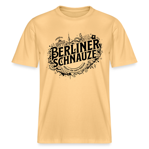 BERLINER SCHNAUZE-RELAXED FIT Unisex BIO T-Shirt II - Hellgelb