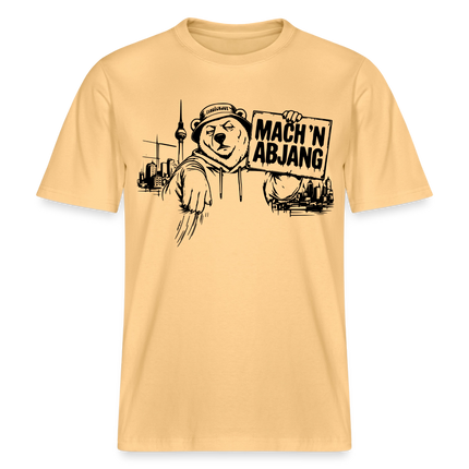 MACH 'N ABJANG- Berlin Shirt RELAXED FIT Unisex Organic T-Shirt - Hellgelb