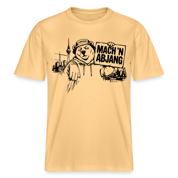 MACH 'N ABJANG- Berlin Shirt RELAXED FIT Unisex Organic T-Shirt - Hellgelb