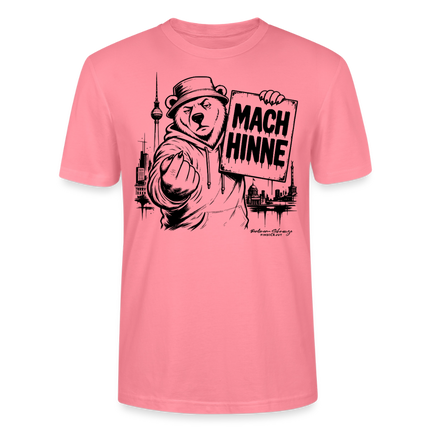 MACH HINNE Berlin T-Shirt – Unisex T-Shirt mit Skyline - Pink 