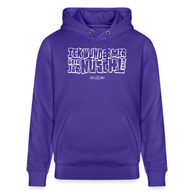 Berliner Spruch-ICK WUNDER MIR-Unisex Bio-Hoodie - Purple Love 