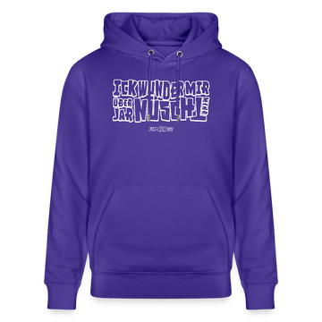 Berliner Spruch-ICK WUNDER MIR-Unisex Bio-Hoodie - Purple Love 
