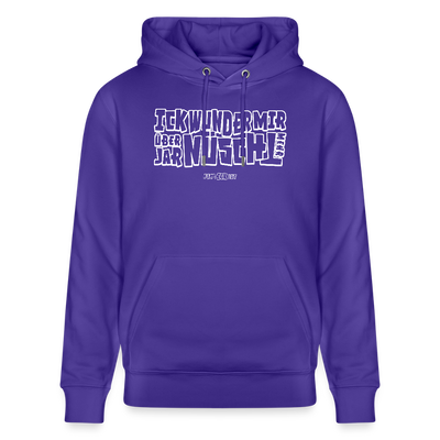 Berliner Spruch-ICK WUNDER MIR-Unisex Bio-Hoodie - Purple Love 
