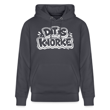 DIT IS KNORKE-Unisex Bio-Hoodie mit Berliner Spruch - Indigoblau