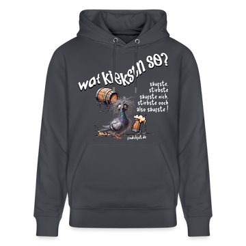 WAT KIEKSTN SO?-Unisex Bio-Hoodie II - Indigoblau