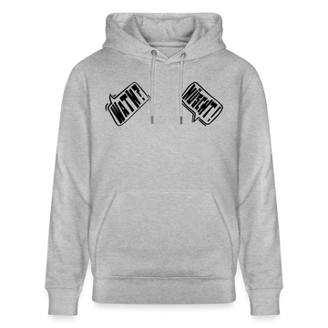WATN? NÜSCHT!-Unisex Bio-Hoodie - Grau meliert