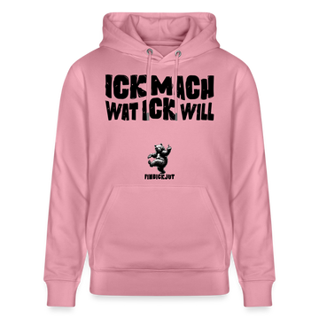 ICK MACH WAT ICK WILL-Unisex Bio-Hoodie II - Lila Traum