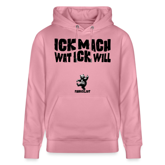 ICK MACH WAT ICK WILL-Unisex Bio-Hoodie II - Lila Traum