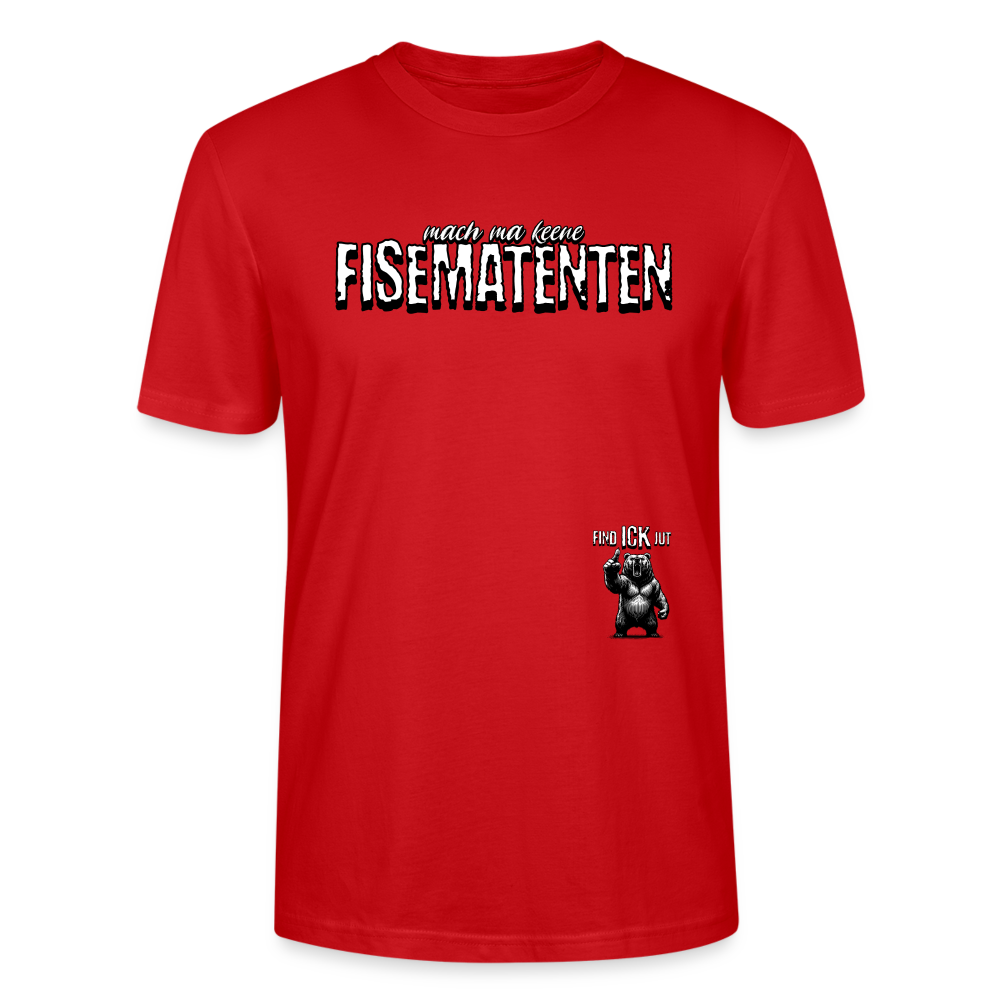 FISEMATENTEN-Unisex T-Shirt BIO - Rot