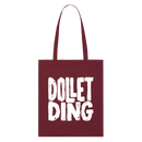 DOLLET DING-Bio-Stoffbeutel - Burgunderrot