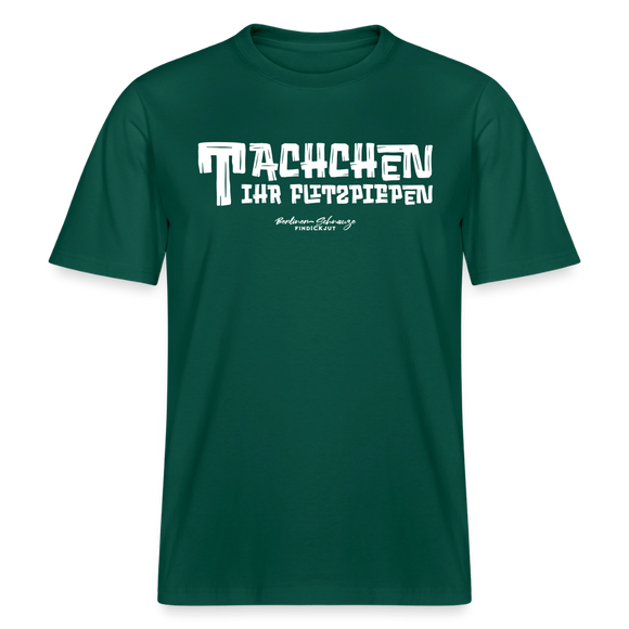 Berliner Begrüssung-TACHCHEN IHR FLITZPIEPEN- RELAXED FIT Unisex Organic T-Shirt - Forest