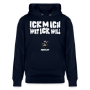 ICK MACH WAT ICK WILL-Unisex Bio-Hoodie - Navy