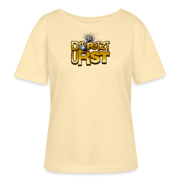DIT FETZT URST-Rundhals Frauen Bio-T-Shirt - Creme