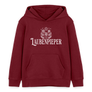 LAUBENPIEPER-Kinder Bio-Hoodie - Burgunderrot