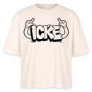 ICKE-Frauen Boxy Bio-T-Shirt - Natur