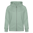 FISEMATENTEN-Unisex Bio-Kapuzenjacke - Helles Graugrün