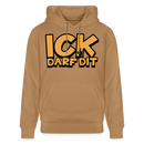 ICK DARF DIT - Bio-Hoodie - Karamell 