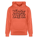 Berliner Spruch-NÜSCHT DARF ICK-Unisex Bio-Hoodie - Hellrot