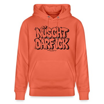 Berliner Spruch-NÜSCHT DARF ICK-Unisex Bio-Hoodie - Hellrot