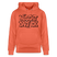 Berliner Spruch-NÜSCHT DARF ICK-Unisex Bio-Hoodie - Hellrot