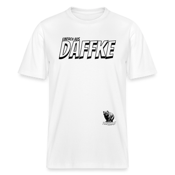 AUS DAFFKE-Relaxed Fit Unisex Bio-T-Shirt - Weiß