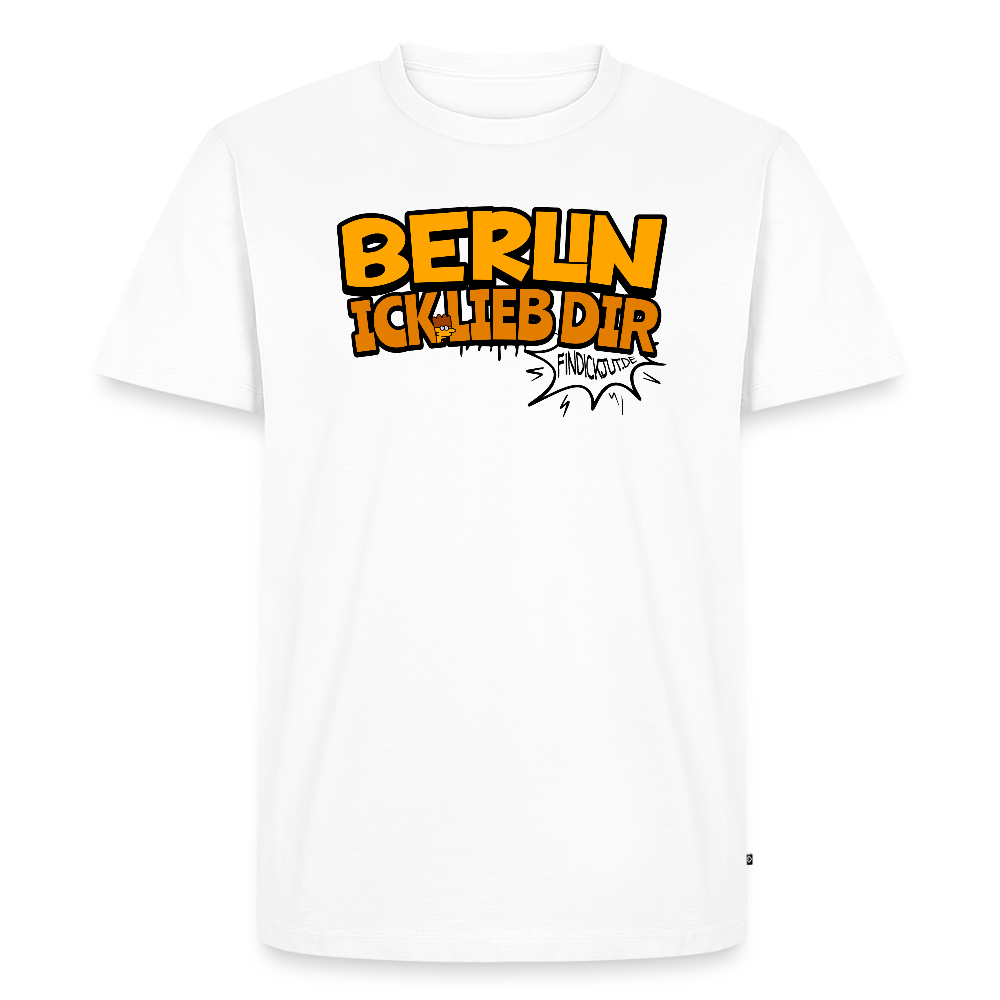 BERLIN ICK LIEB DIR-Männer Premium BIO T-Shirt - Weiß