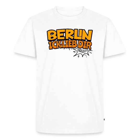 BERLIN ICK LIEB DIR-Männer Premium BIO T-Shirt - Weiß