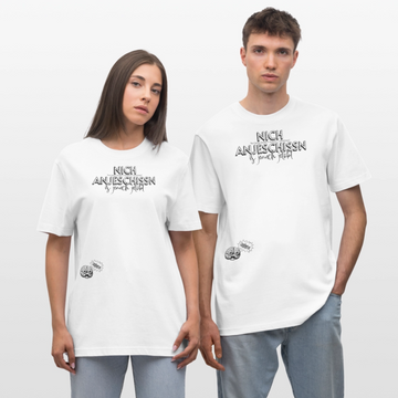 BERLINER EFFIZIENZ 'Dit Lob'-Relaxed Fit Unisex Bio-T-Shirt - Weiß