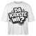 Berliner Spruch-DA KIEKSTE WA?-Frauen Boxy Bio-T-Shirt - Weiß meliert