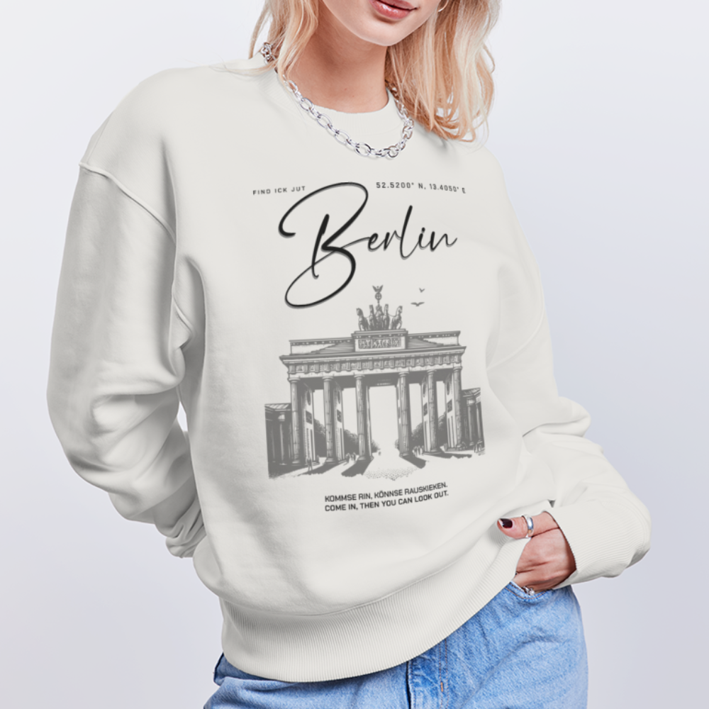 BERLIN-Unisex Oversize Bio Pullover - OFF WHITE