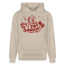 Berlin Weihnachts-Souvenir 2026- JIBT NÜSCHT-Unisex Bio-Hoodie - Beige