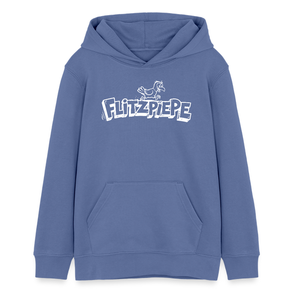 FLITZPIEPE-Teenager Bio-Hoodie - Blau