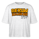 BERLIN ICK LIEB DIR - Frauen Boxy Bio-T-Shirt - Weiß meliert