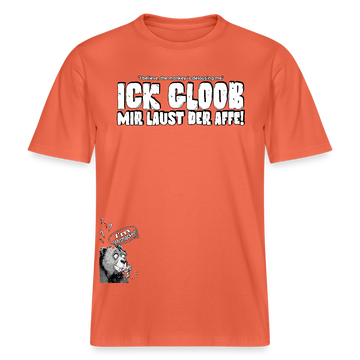 ICK GLOOB MIR LAUST DER AFFE-Relaxed Fit Unisex Bio-T-Shirt II - Hellrot