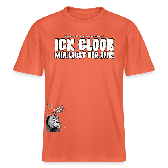 ICK GLOOB MIR LAUST DER AFFE-Relaxed Fit Unisex Bio-T-Shirt II - Hellrot