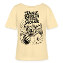 JANZ BERLIN IS EENE WOLKE-Rundhals Frauen Bio-T-Shirt - Creme
